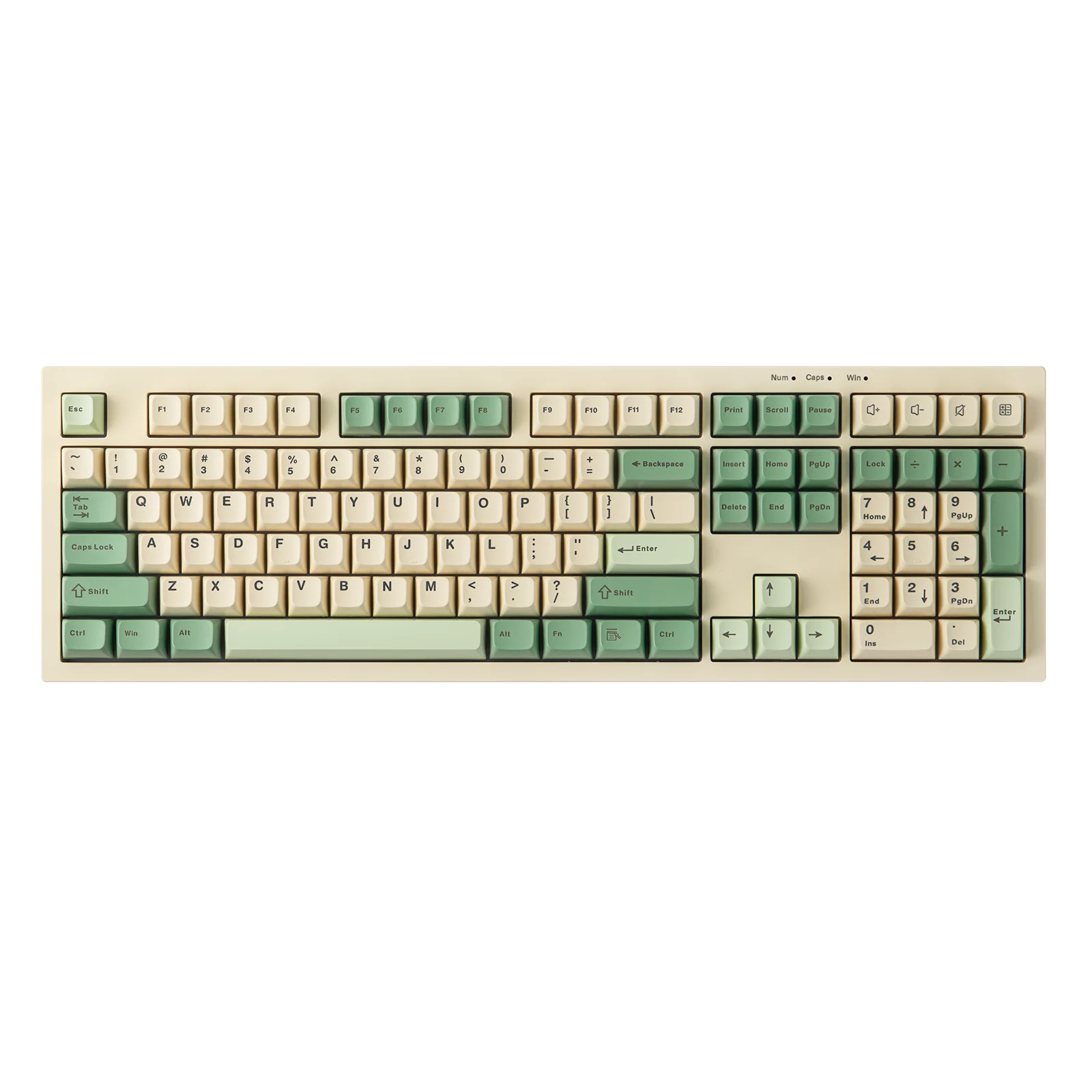 AULA S102 Wired Keyboard Silent Membrane Switch 100% Full Size RGB Backlit Cream Silicone Structure with Numpad for PCLaptop