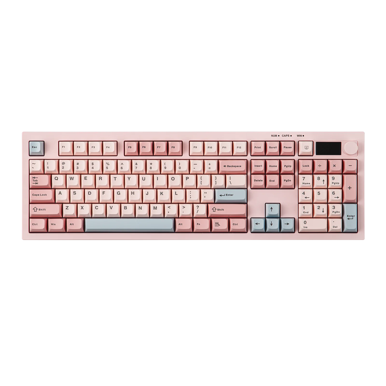 AULA S102 PRO Silent Gaming Membrane Keyboard 100% ANSI US Tri-model 2.4GHz Wireless TFT Screen Volume Knob for PC Game Office