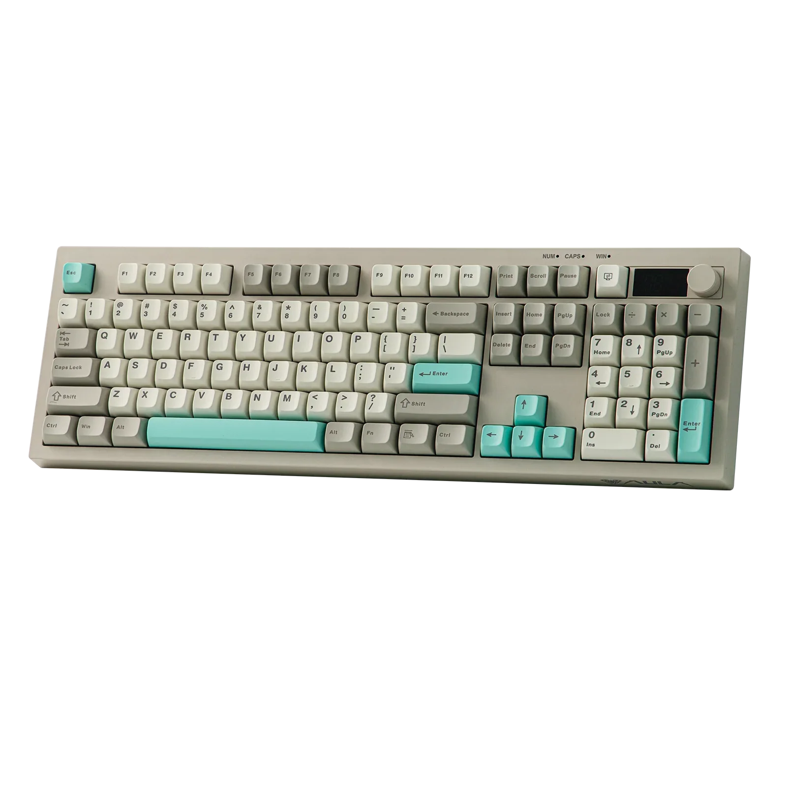 AULA S102 PRO Silent Gaming Membrane Keyboard 100% ANSI US Tri-model 2.4GHz Wireless TFT Screen Volume Knob for PC Game Office