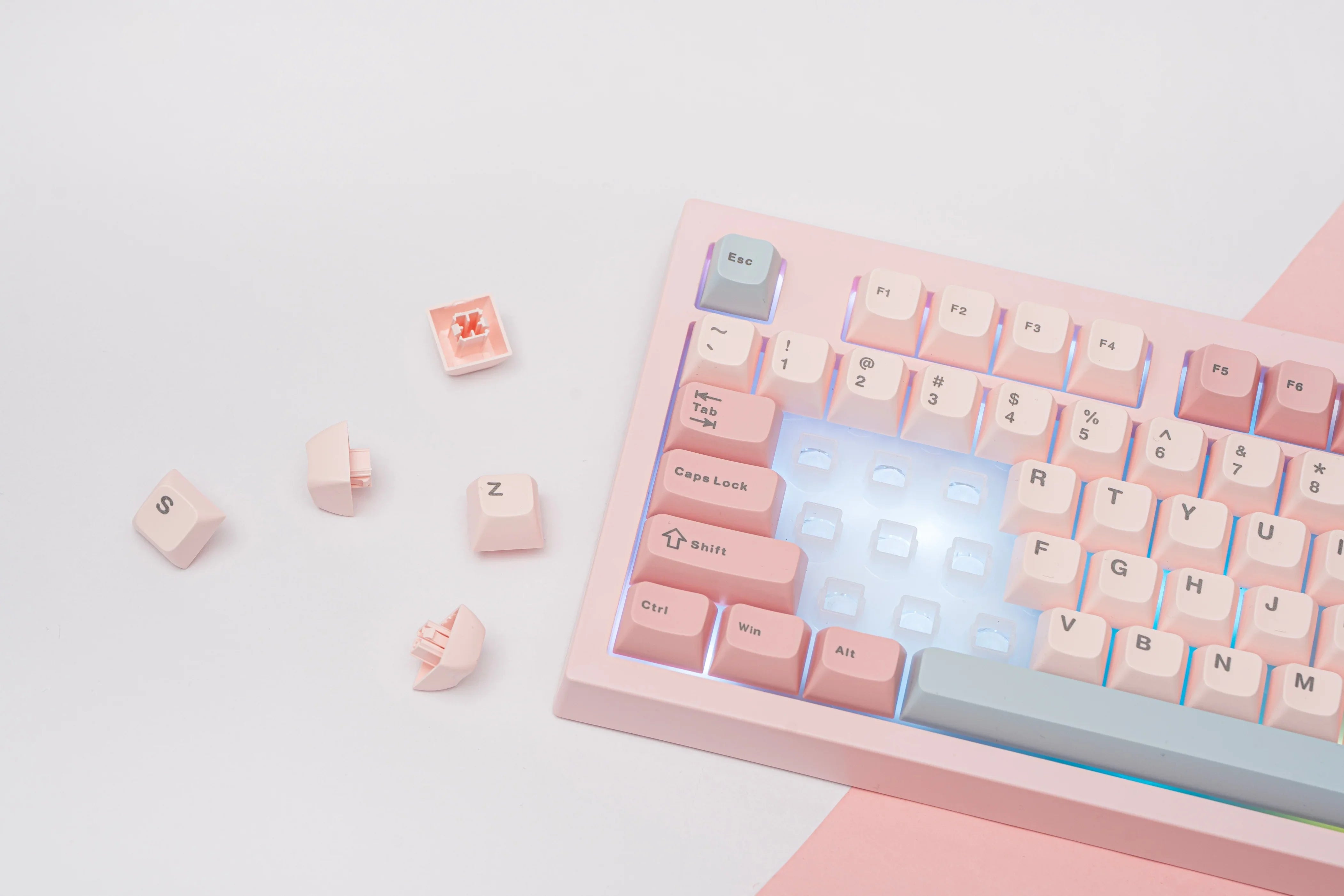 AULA S102 PRO Tri-mode Silent Membrane Keyboard TFT Display Volume Knob RGB Backlit Full Size ANSI US for Computer Gamer Office