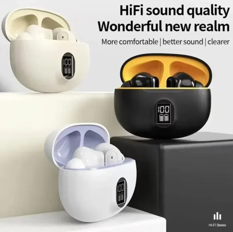 TWS Wireless Headphones Game Bluetooth Headphones with Microphone Noise Reduction High Fidelity Bass Earphones