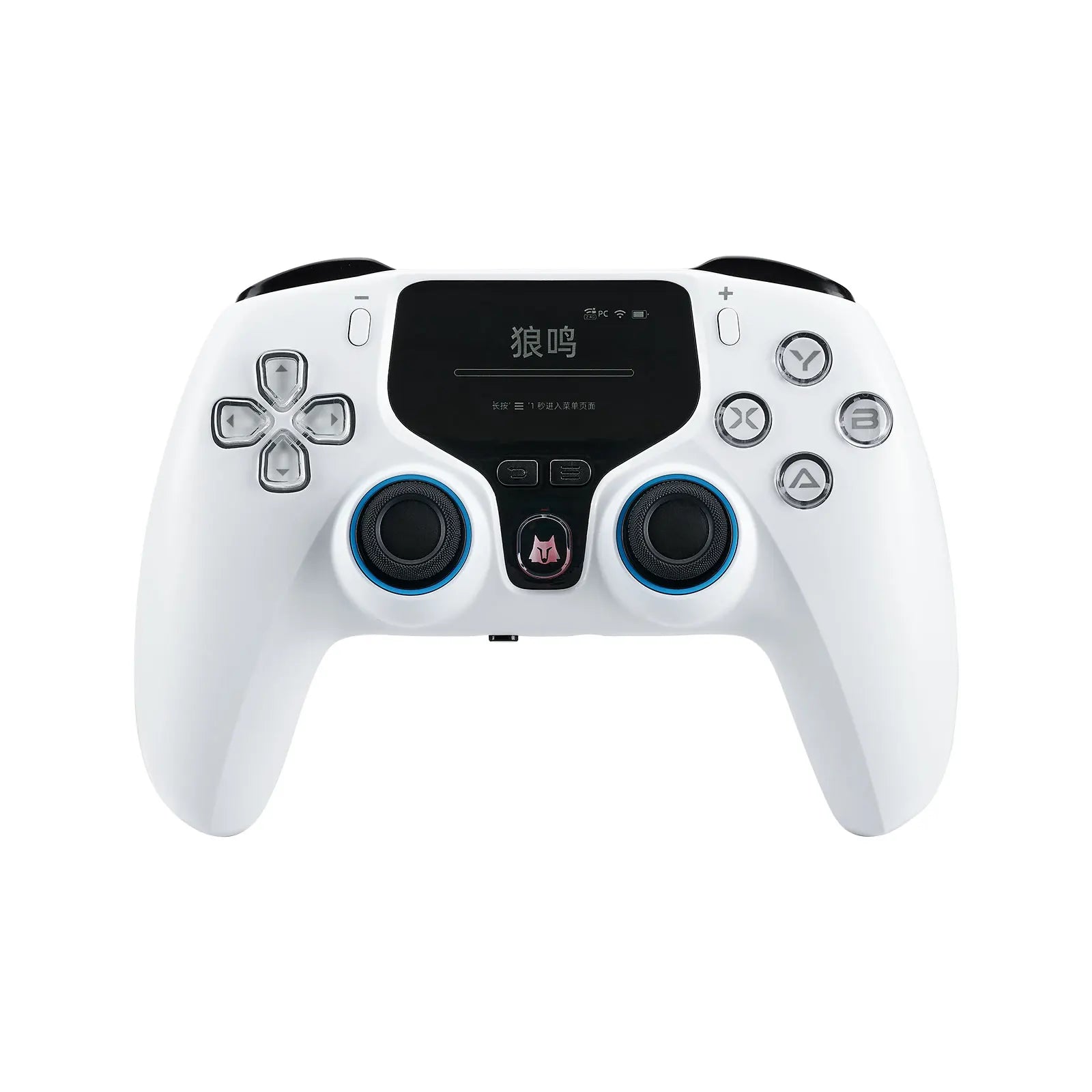 Hall Gaming Controller for PC/PS3/Switch/Android/iOS with Display, Hall Sticks/Triggers, Back Buttons, 5 Vib Levels, Full Calibr