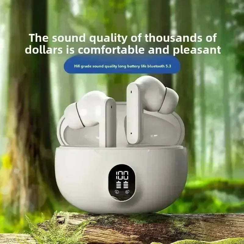 TWS Wireless Headphones Game Bluetooth Headphones with Microphone Noise Reduction High Fidelity Bass Earphones
